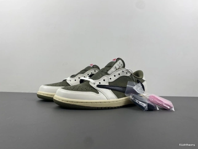 Kicktheory JORDAN TRAVIS DM7866-200 X OLIVE SCOTT AIR 1 OG MEDIUM LOW 0629